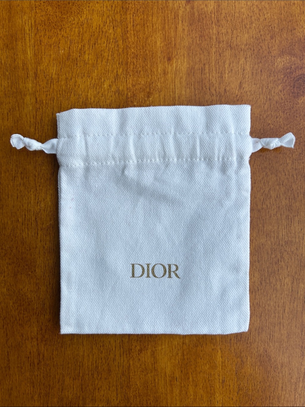 Dior Beaute cotton drawstring dust bag / pouch
